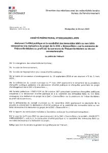 ARRETE PREFECTORAL ZAC LA GRANOUILLERE ARRETE PREFECTORAL ZAC LA GRANOUILLERE